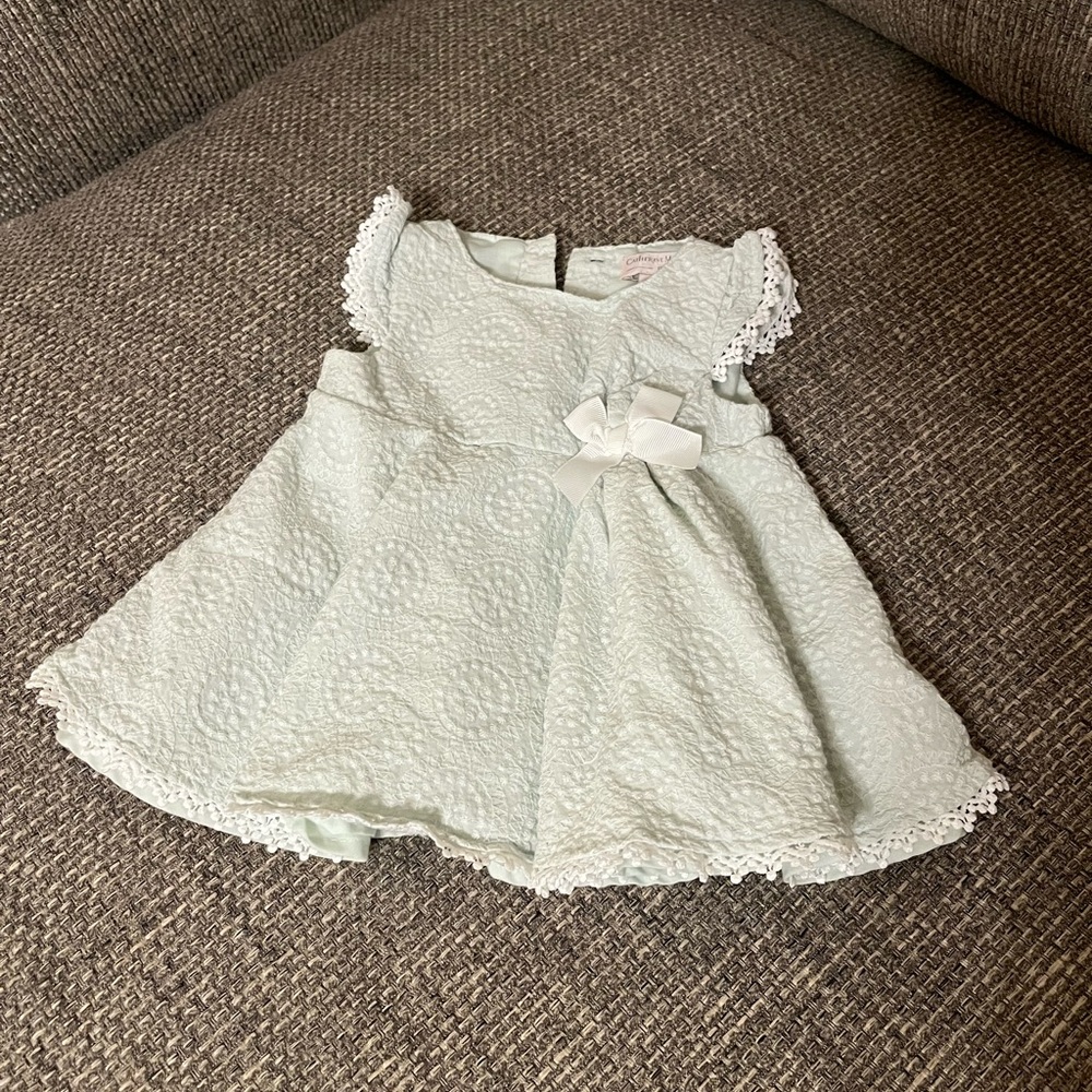 Catherine Malandrino Mint Lace Baby Dress 3-6 month